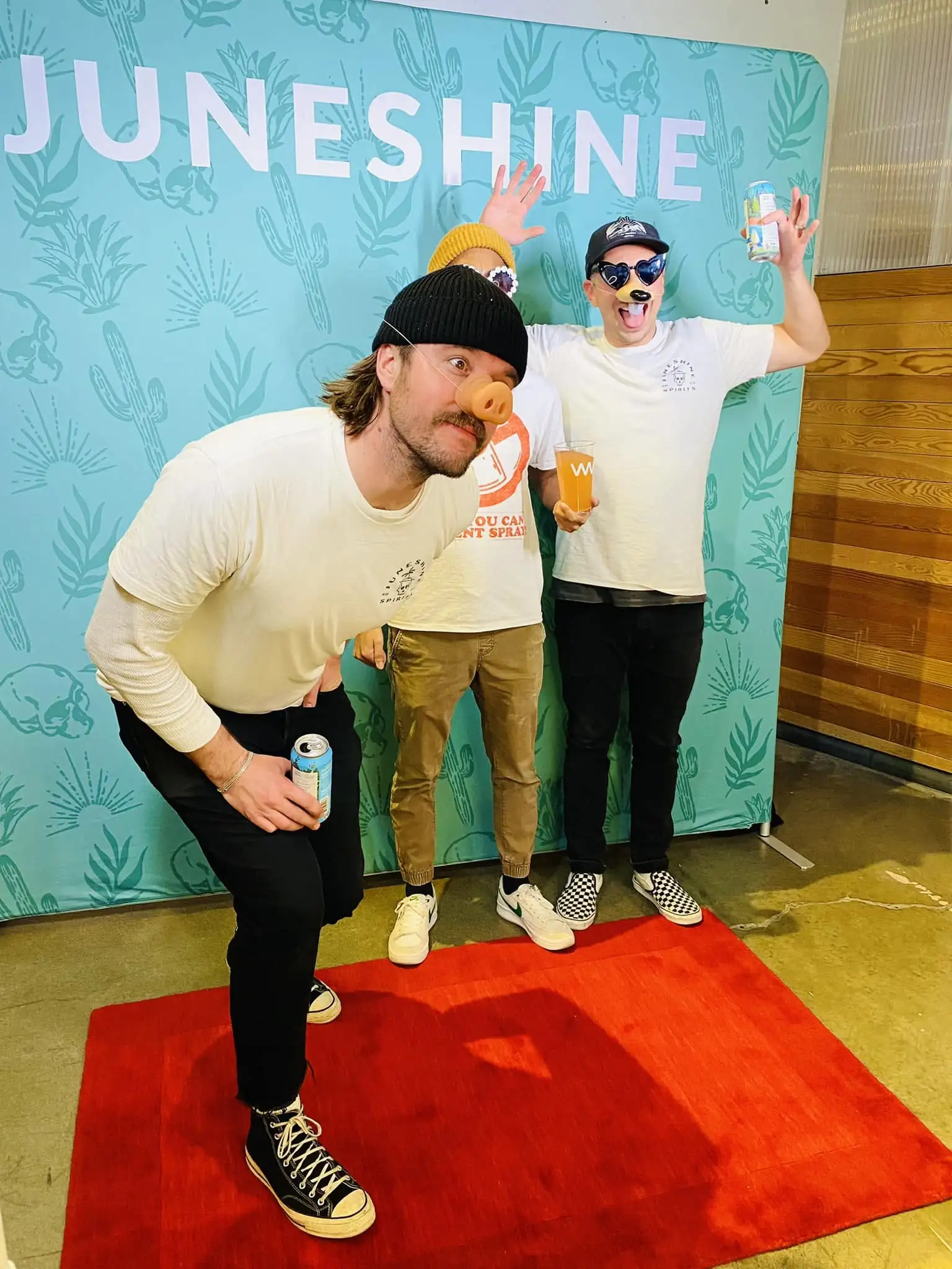 JuneShine corporate photo booth event with Pebble Photo Booths