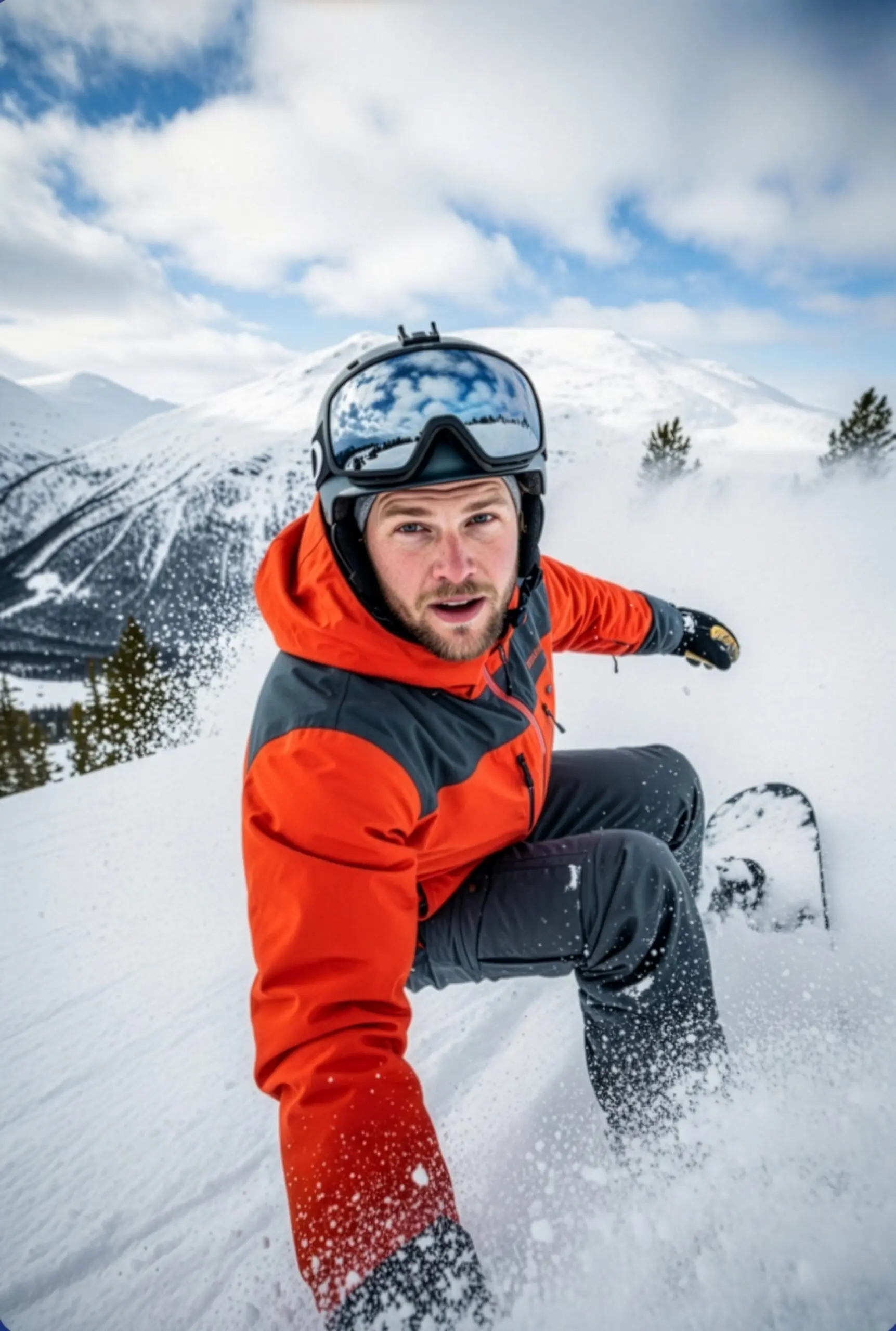 Washington ski themed AI photo booth transformation