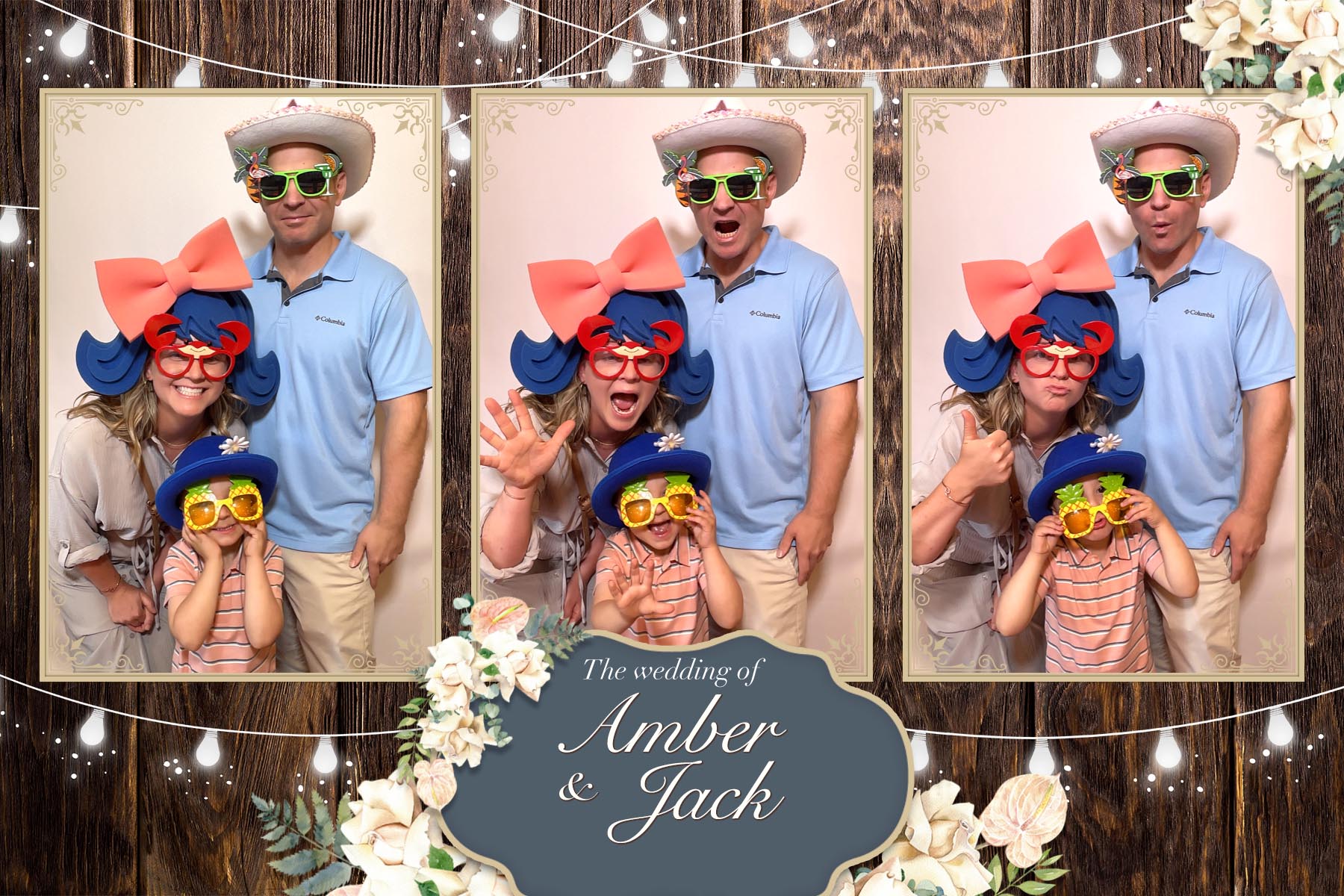 Funny photo booth photos from an Edison Square event