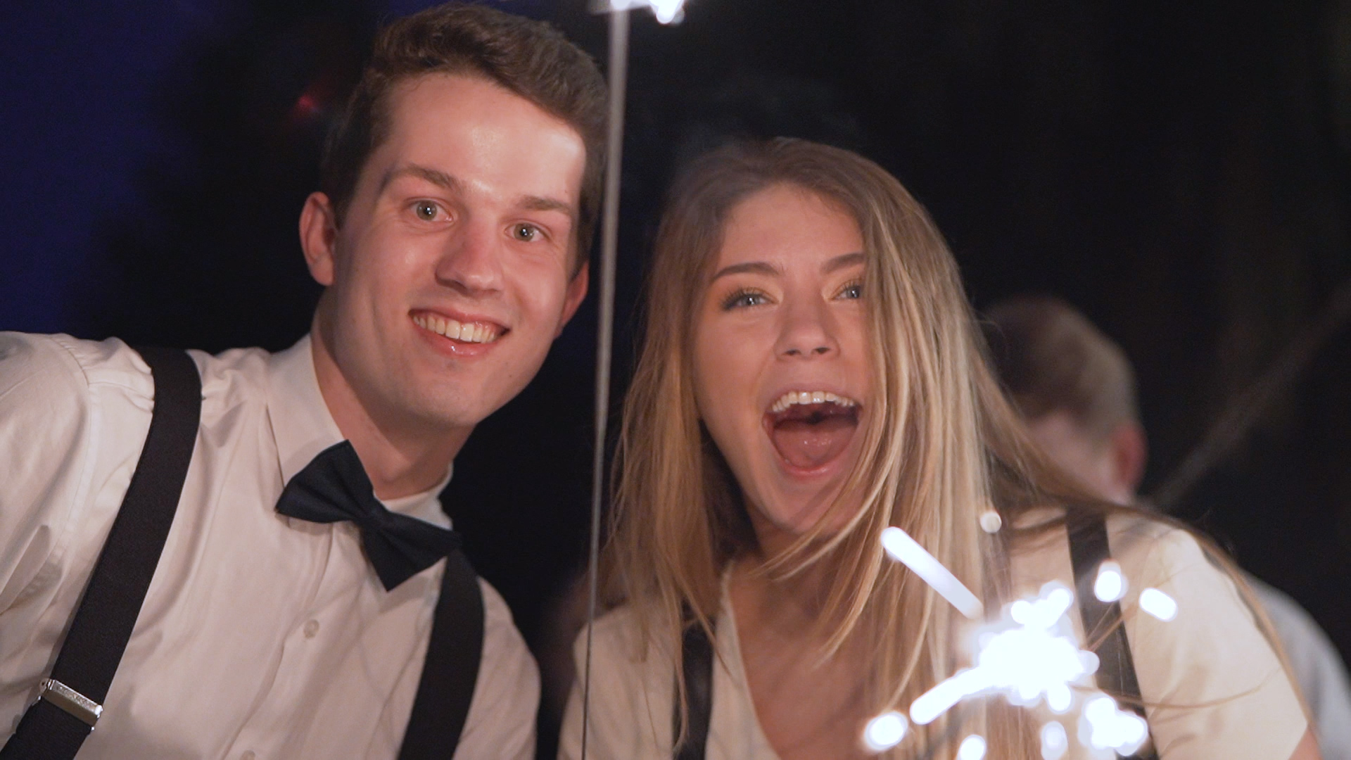 Wedding party moment captured during Portland wedding videography